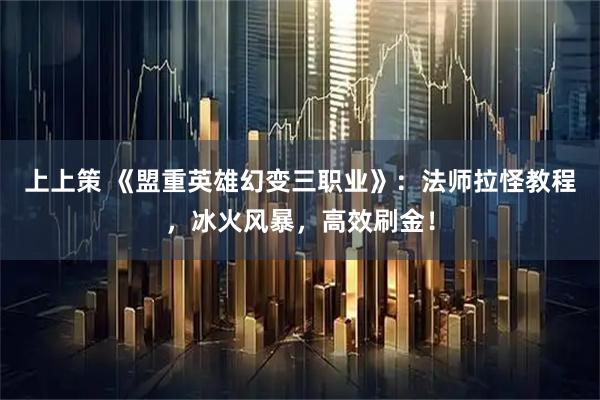 上上策 《盟重英雄幻变三职业》：法师拉怪教程，冰火风暴，高效刷金！