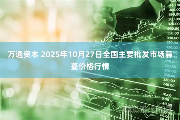 万通资本 2025年10月27日全国主要批发市场蒜薹价格行情