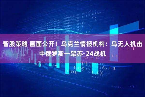 智股策略 画面公开！乌克兰情报机构：乌无人机击中俄罗斯一架苏-24战机